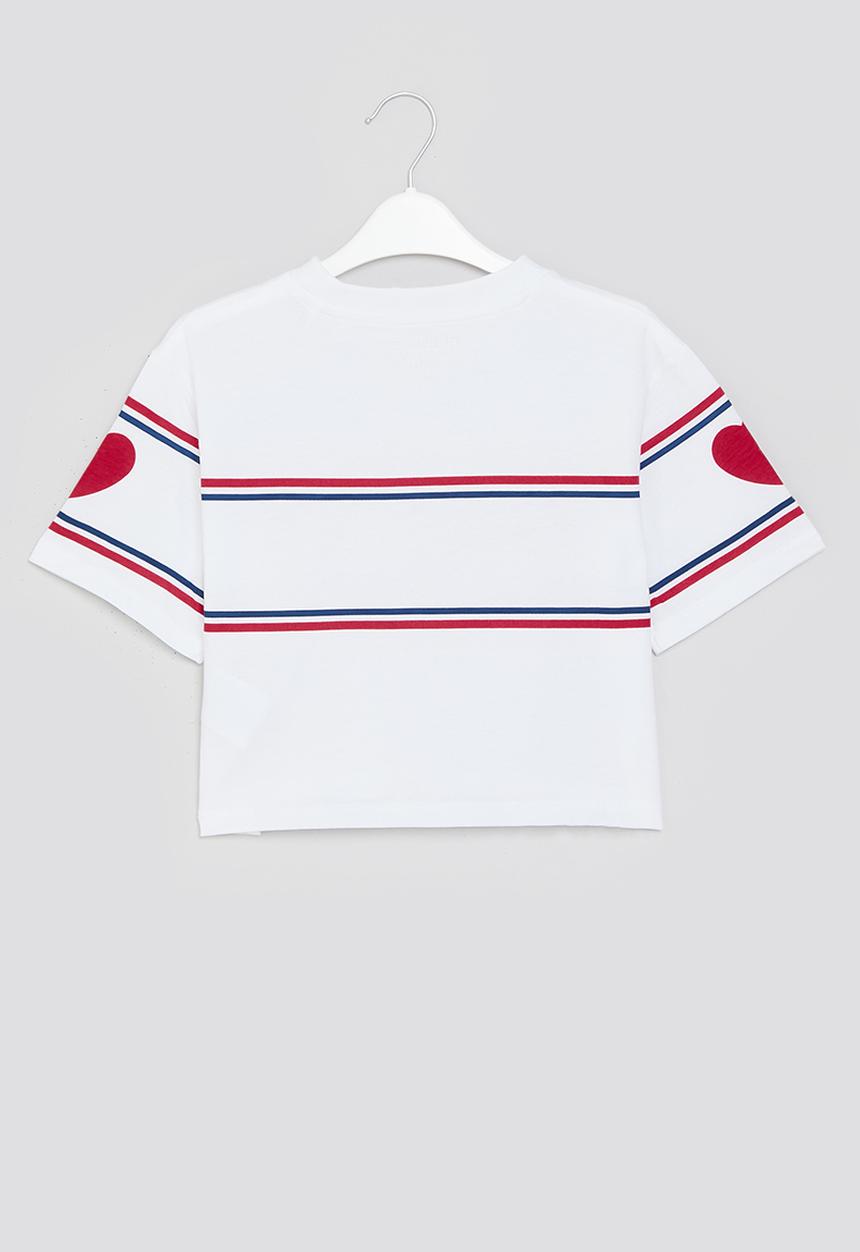 GUESS - Midi short sleeve T-shirt - pure white