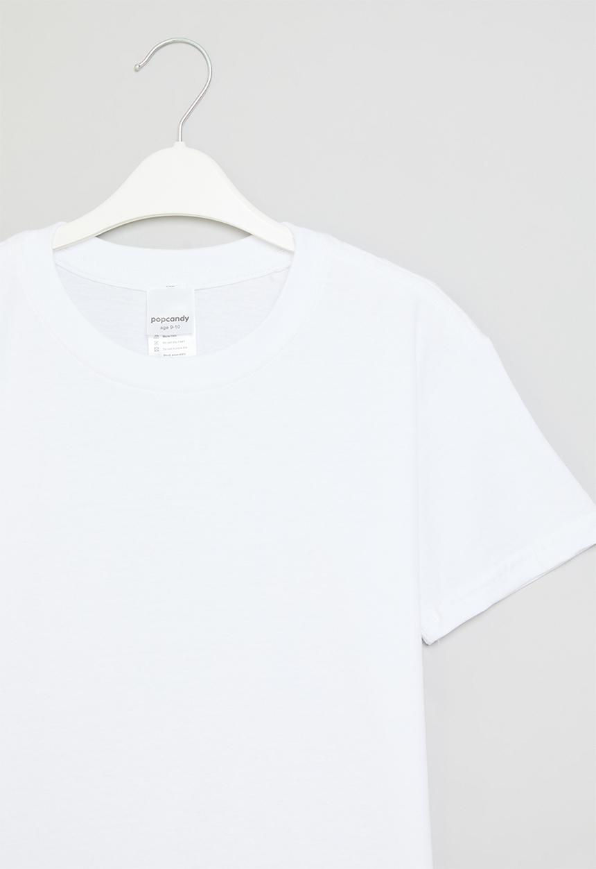 Pop Candy - Basic crew tee - white