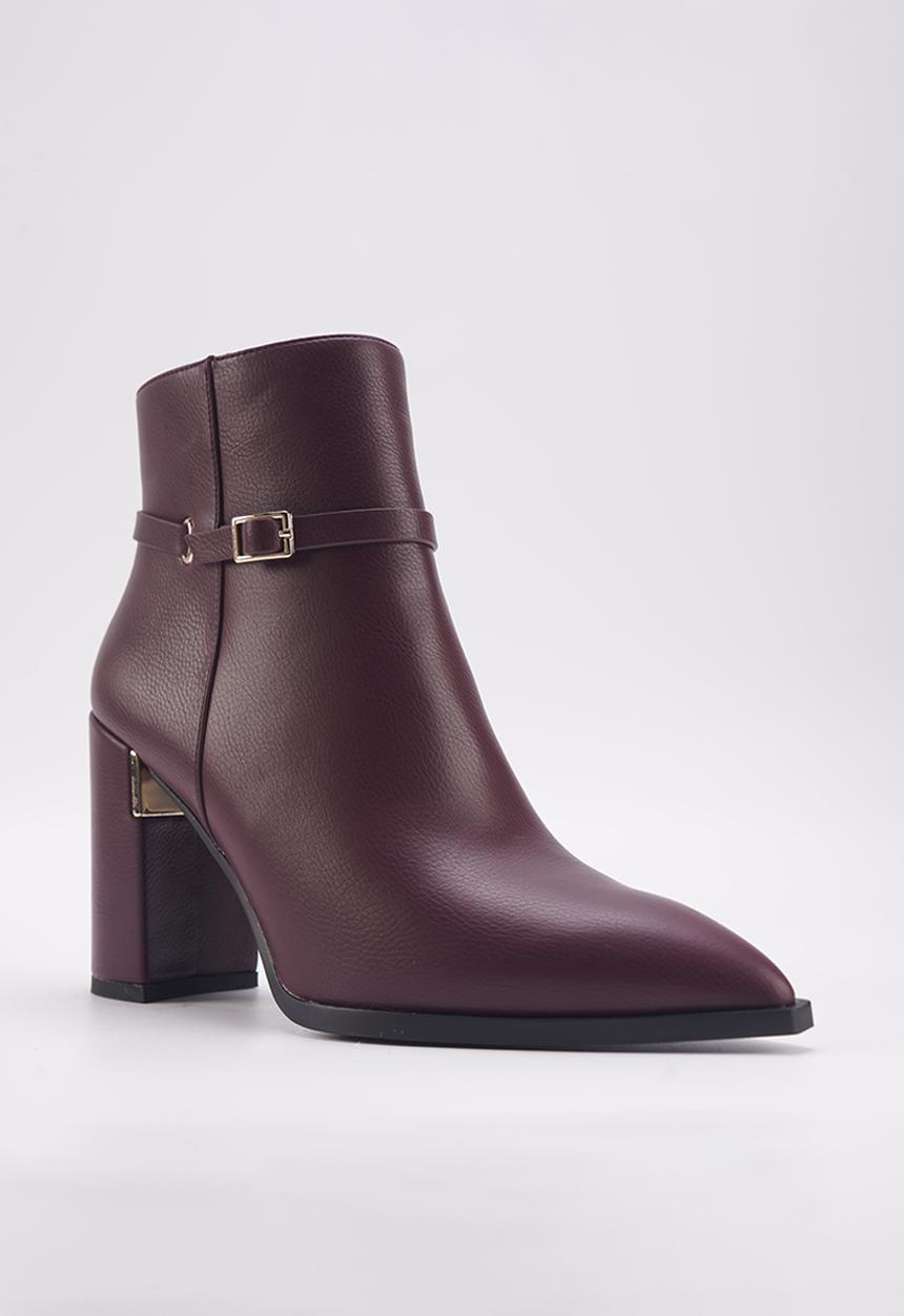 Nine West - Esmisa heeled ankle boot - burgundy