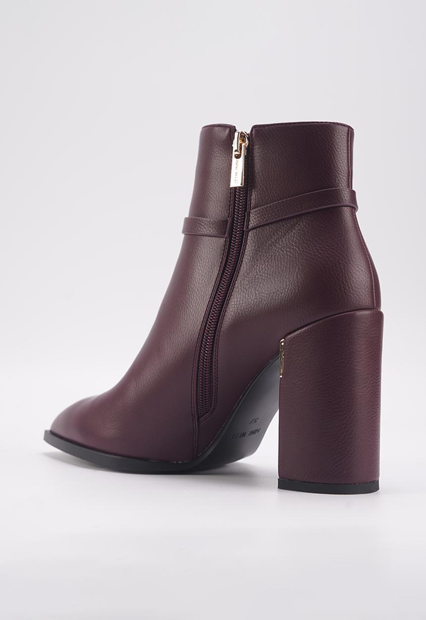 Nine West - Esmisa heeled ankle boot - burgundy