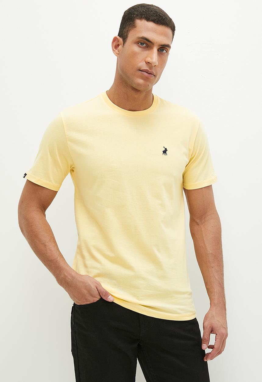 POLO - Mens crew neck short sleeve tee - yellow