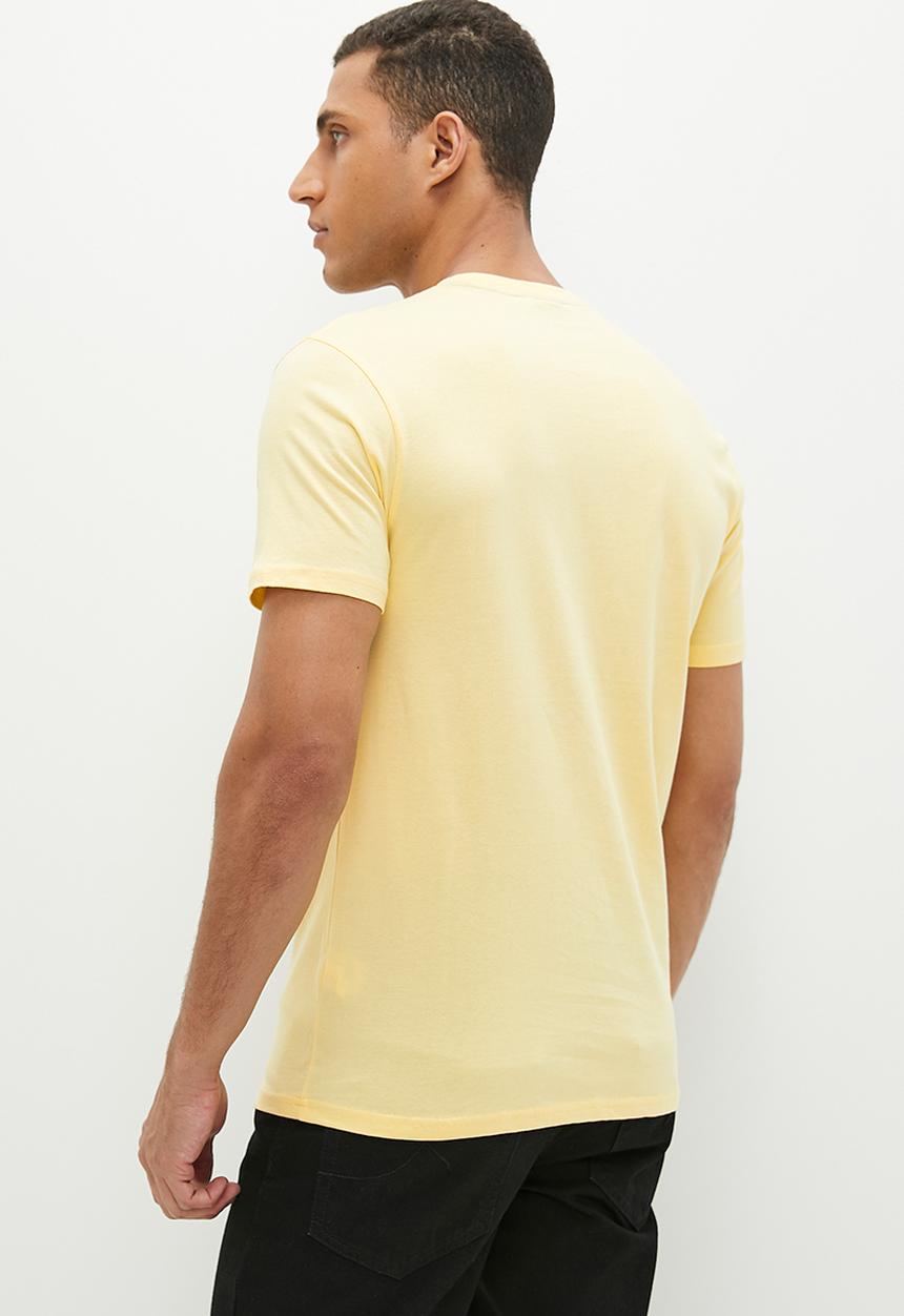 POLO - Mens crew neck short sleeve tee - yellow