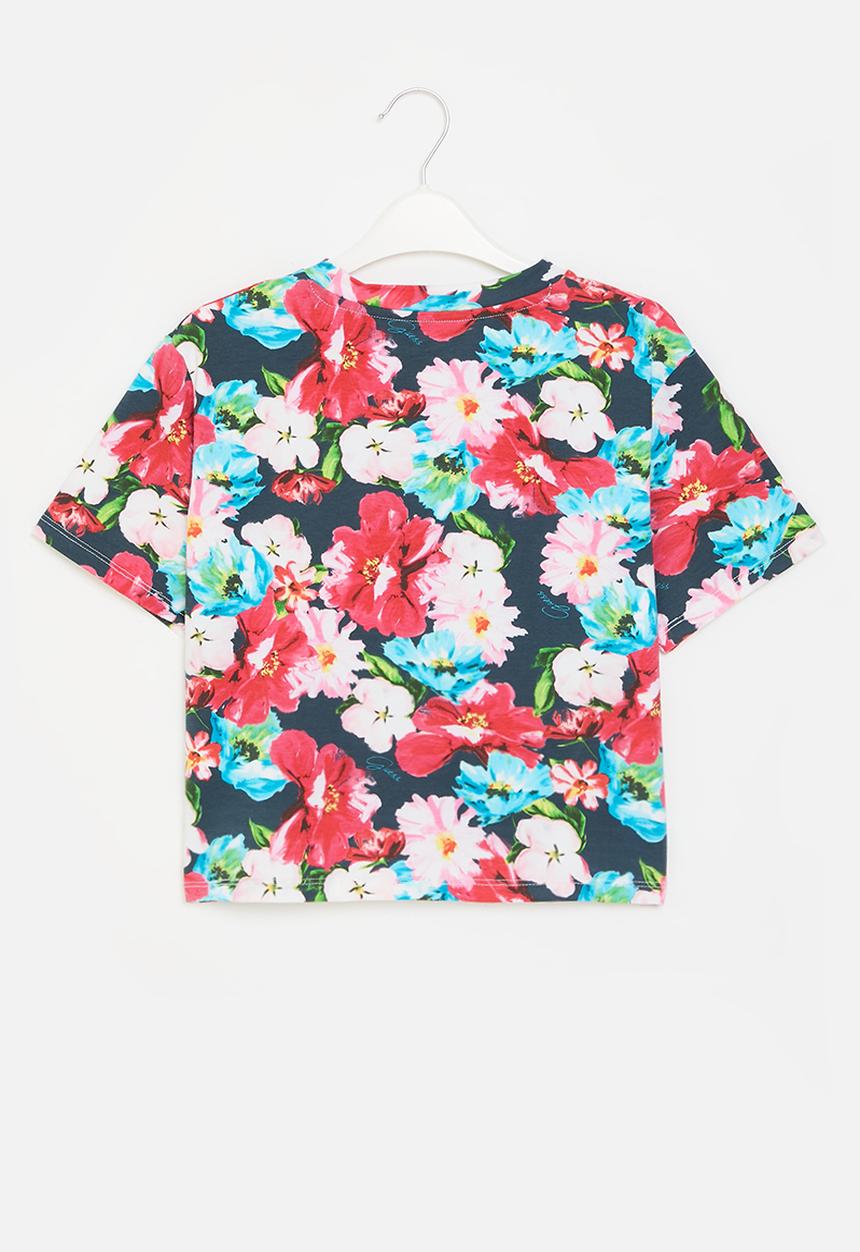 GUESS - Ss T-shirt - passion flower print