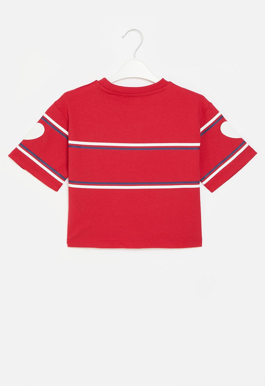 GUESS - Midi short sleeve T-shirt - bonfire red