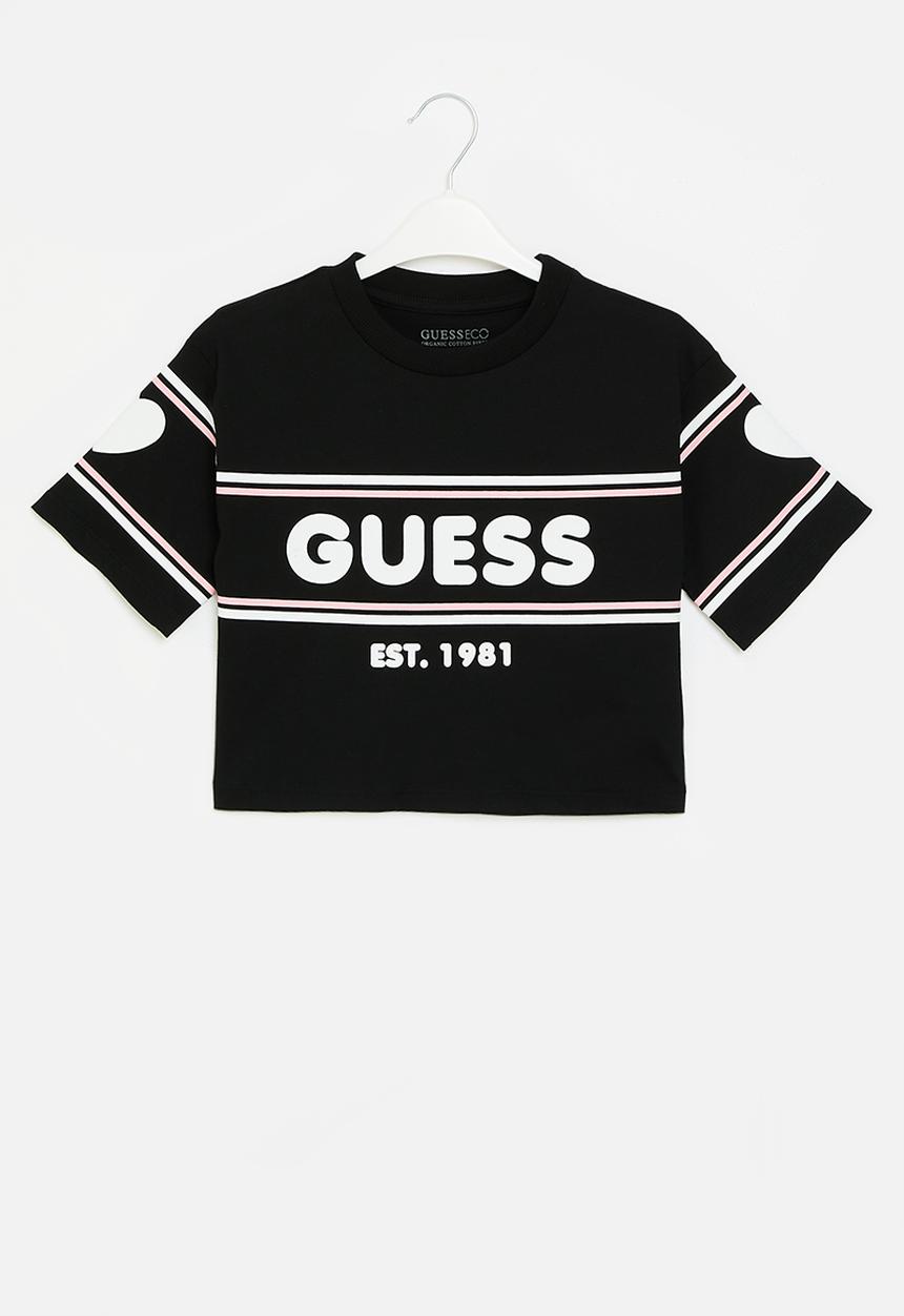 GUESS - Midi short sleeve T-shirt - jet black 