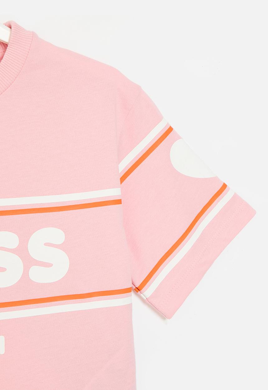 GUESS - Midi short sleeve T-shirt - sweet pink