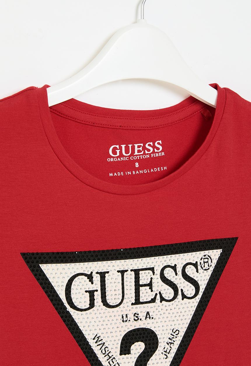 GUESS - Short sleeve T-shirt - red hot