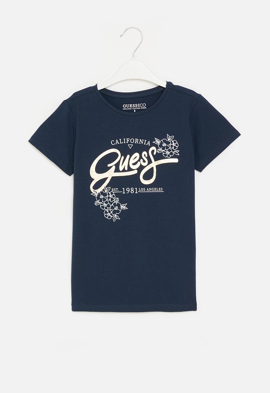 GUESS - Short sleeve T-shirt - blackened blue