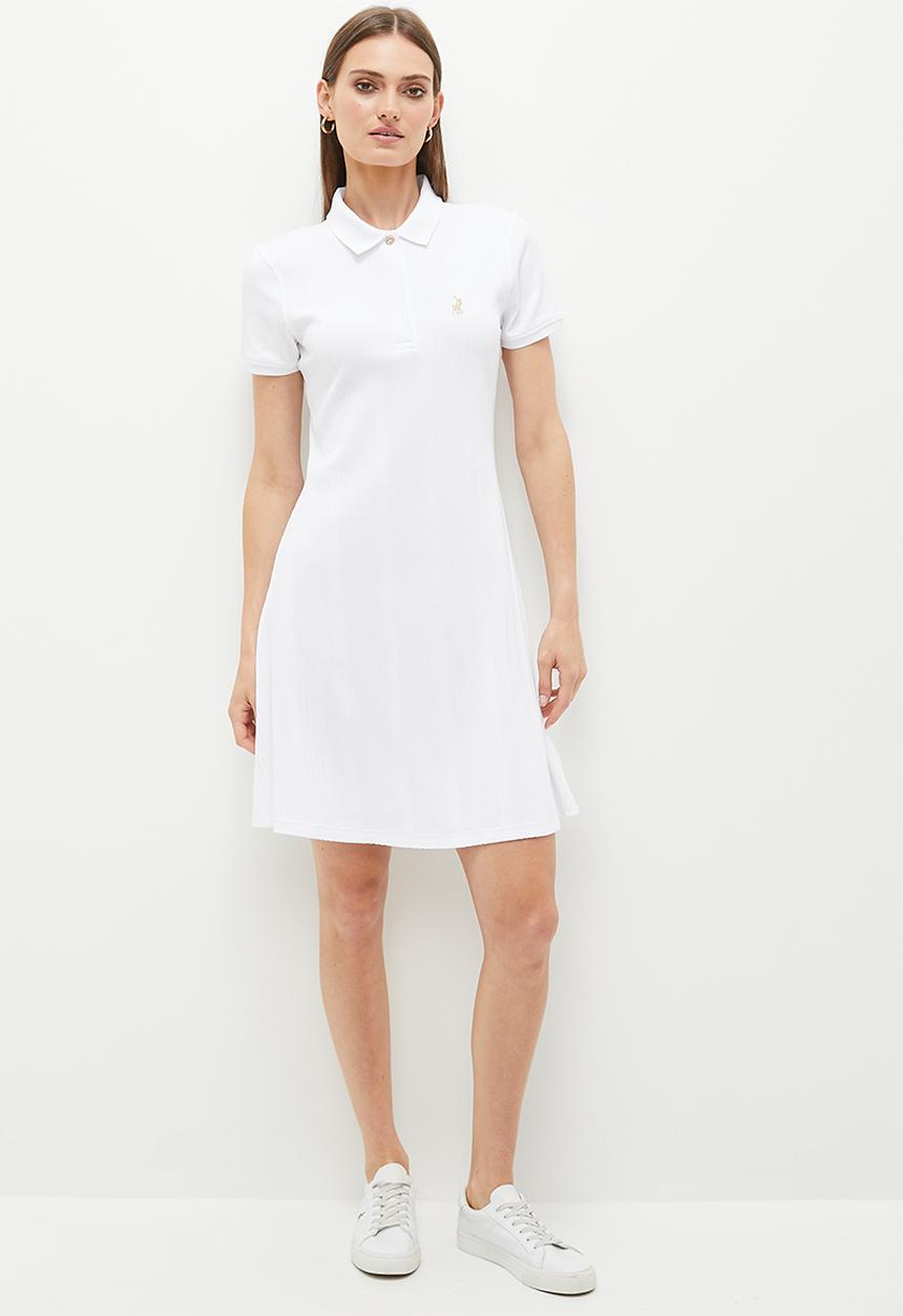 POLO - Danica Rib Dress - White