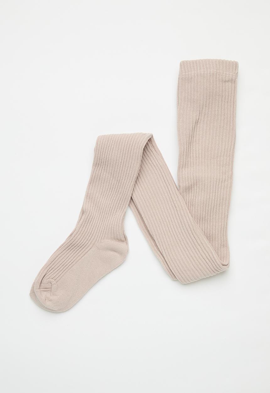 Pop Candy - Ribbed tights - beige