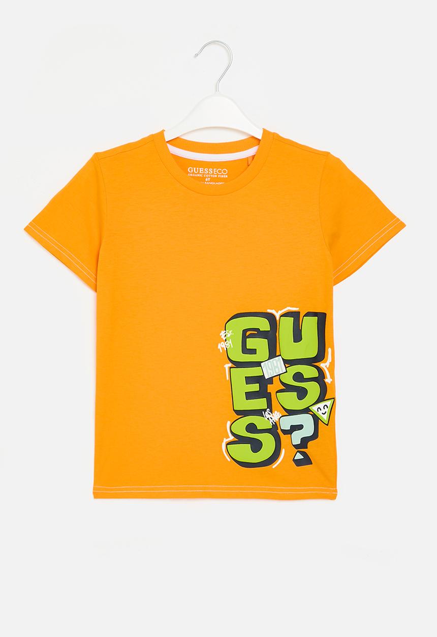 GUESS - Short sleeve T-shirt - boca yellow