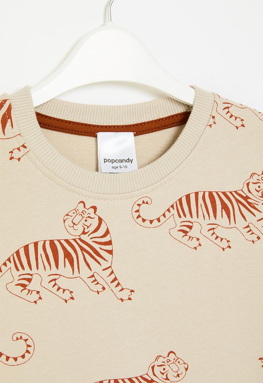 Pop Candy - Printed sweatshirt - stone