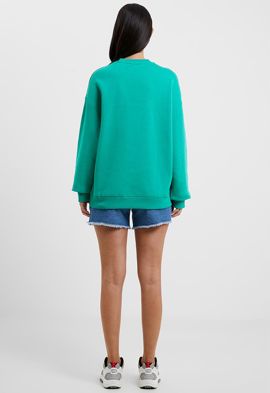 French Connection - Fcuk o/s crew sweatshirt - veridian