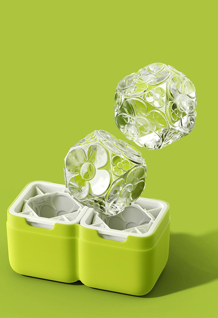 Zoku - Ice Mold deco - green
