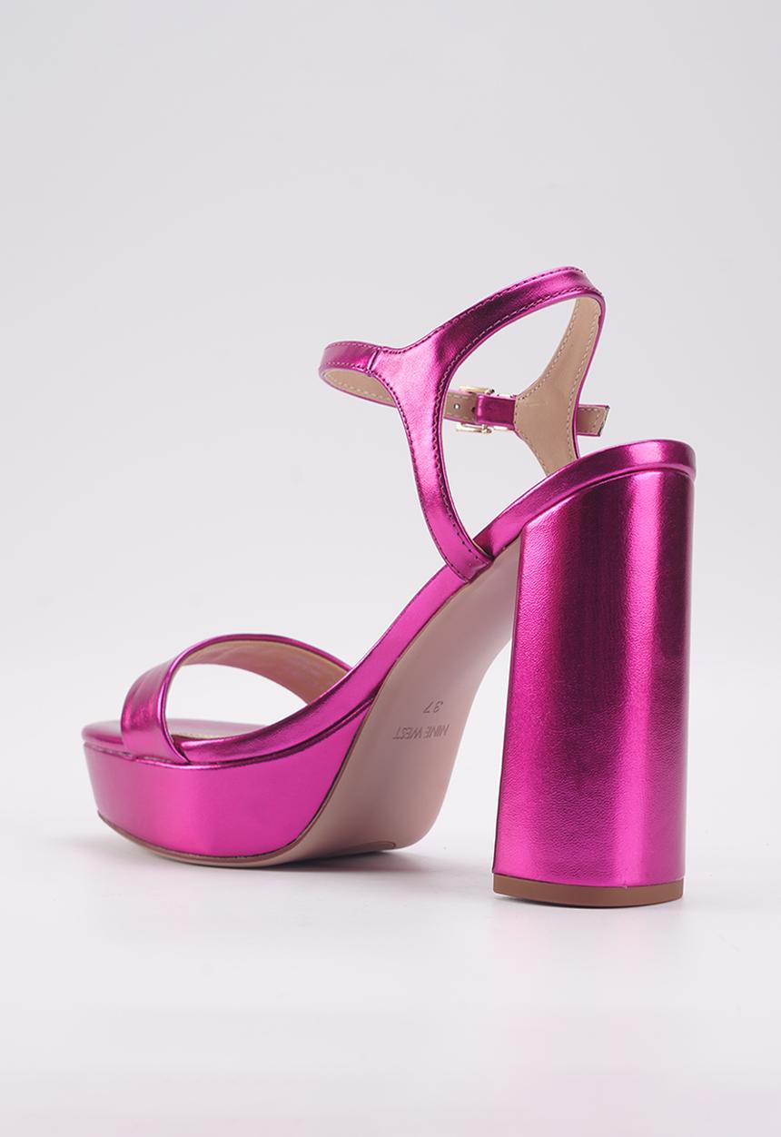 Nine West - Moma platform sandal - fuchsia