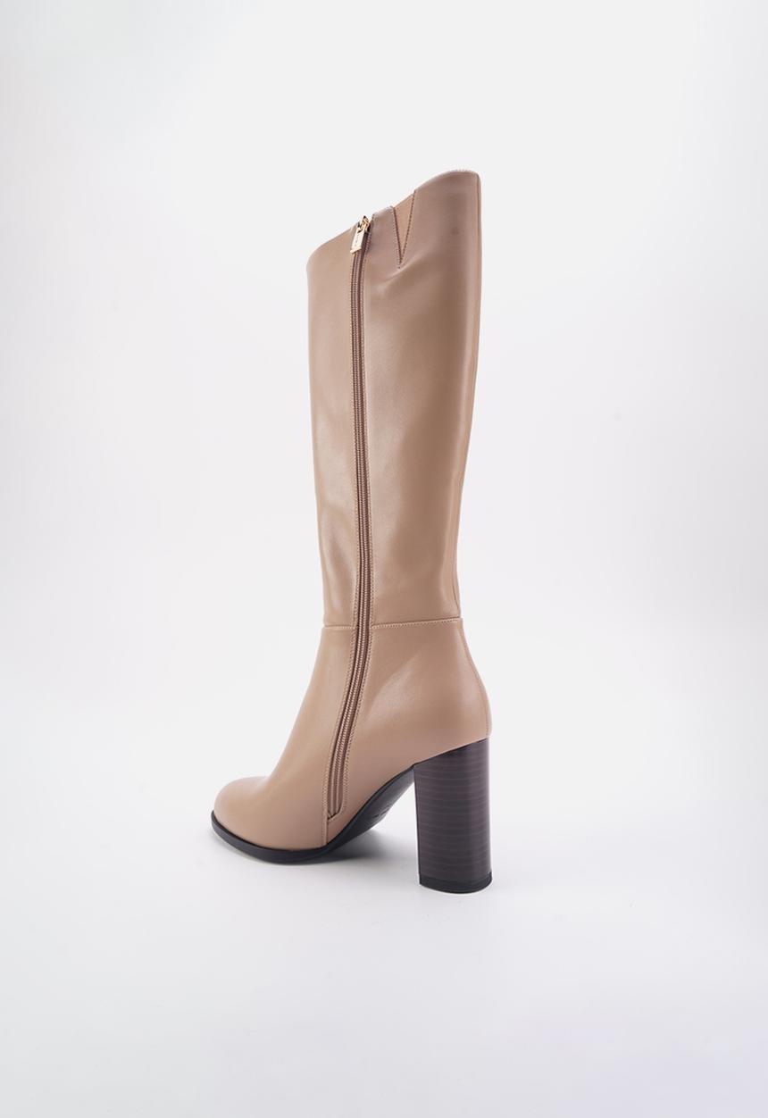Nine West - Ovetta blockheel boot - beige