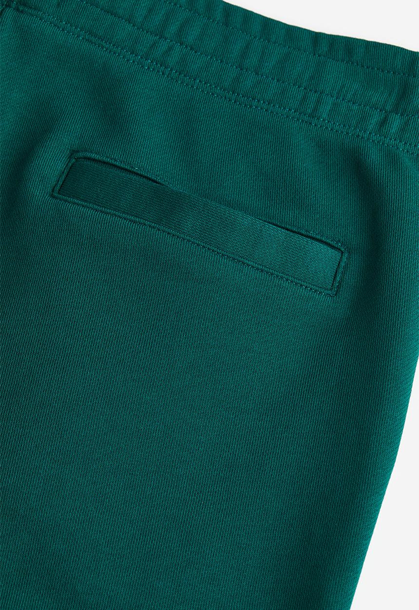 H&M - Relaxed fit printed sweat shorts - dark green snoopy