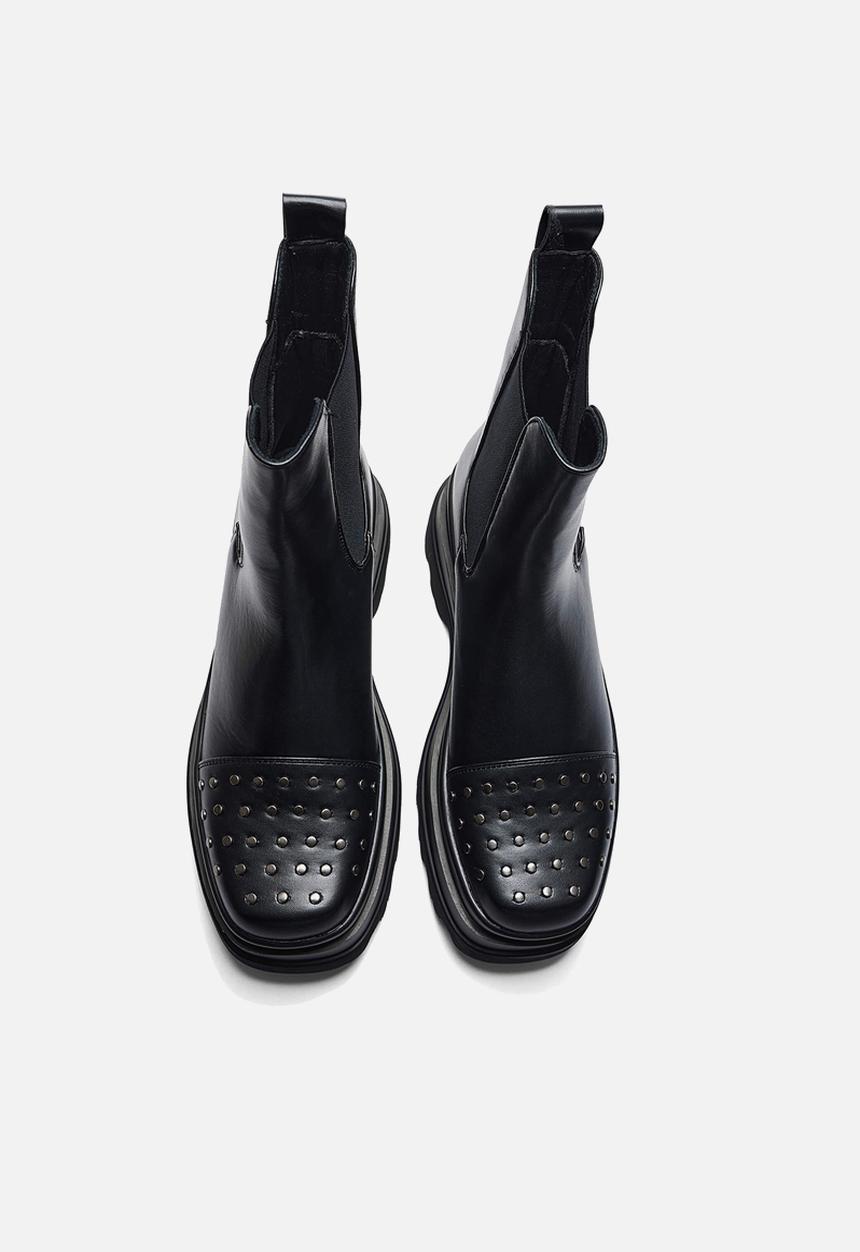 Koi Footwear - Silence trident chunky chelsea boot - black