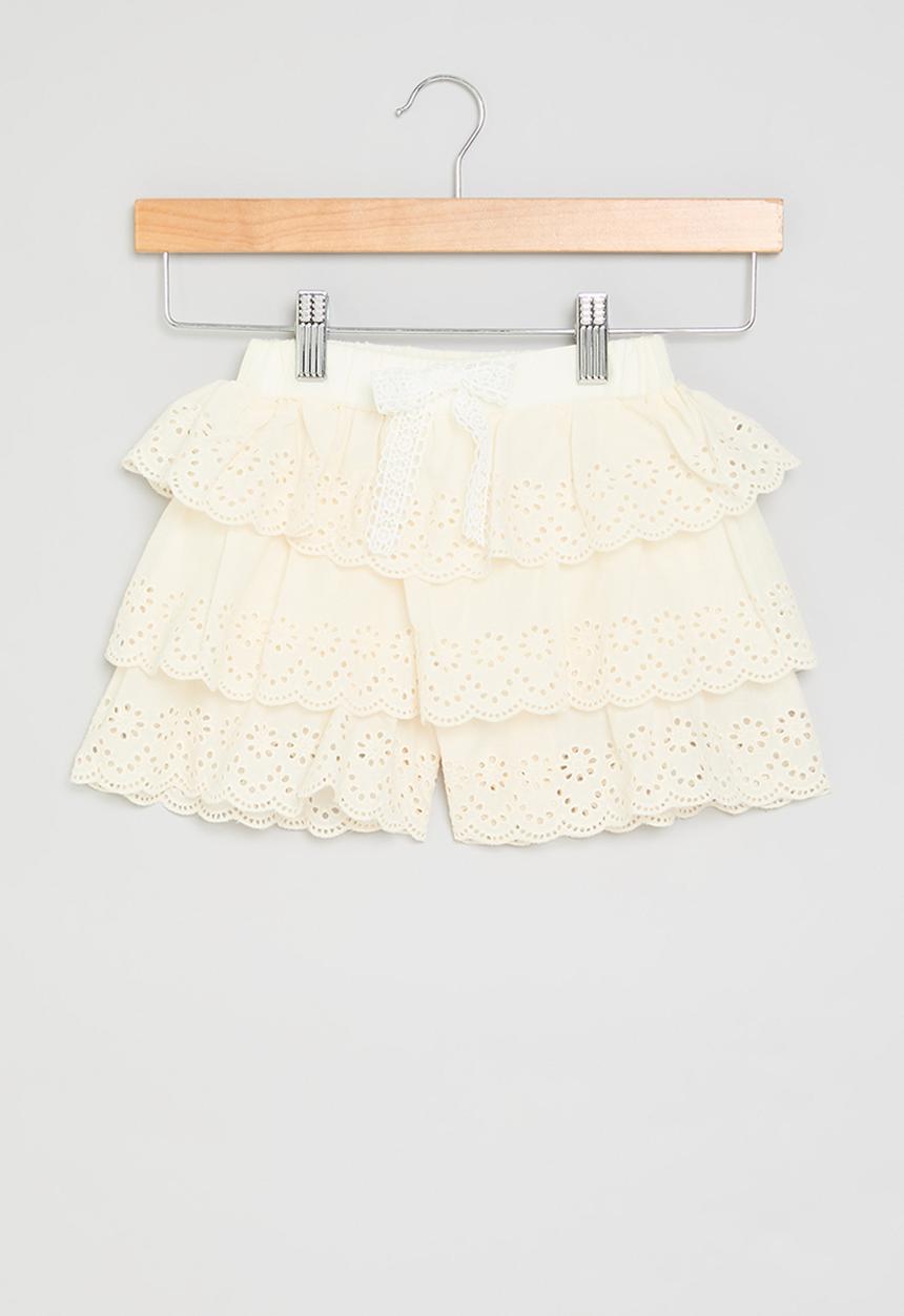 Pop Candy - Tiered skort - white