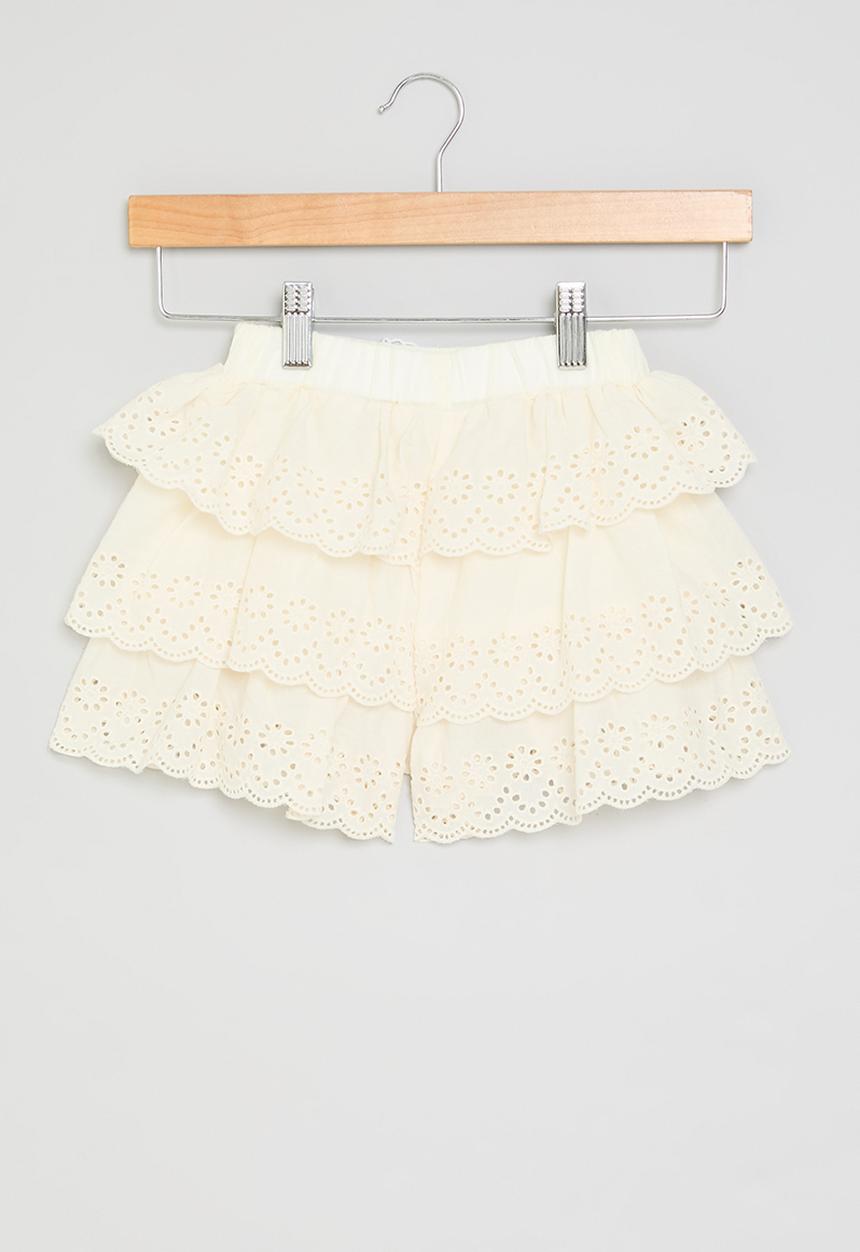 Pop Candy - Tiered skort - white