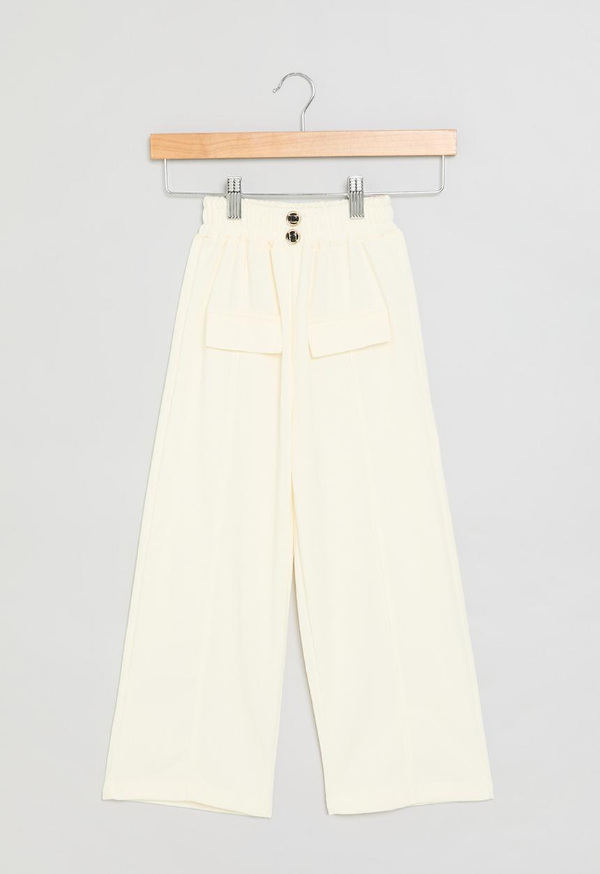 Pop Candy - Wide leg pants - white