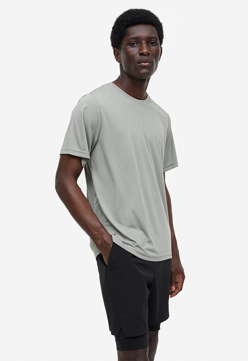 H&M - Drymove™ sports top - grey develop