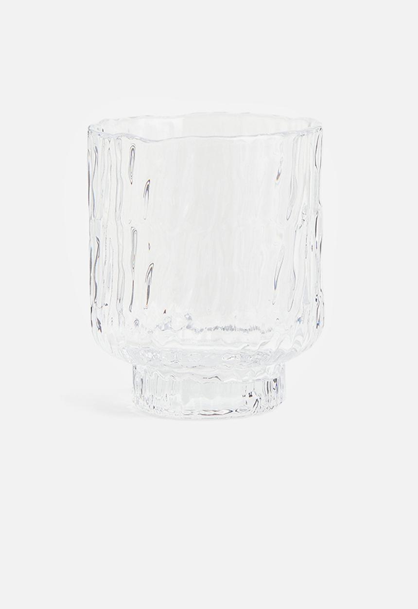 H&M - Glass tealight holder - transparent