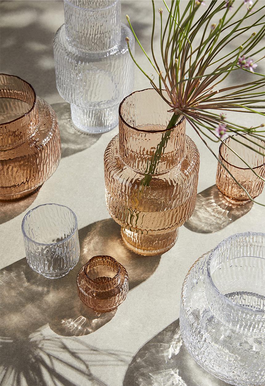 H&M - Glass tealight holder - transparent