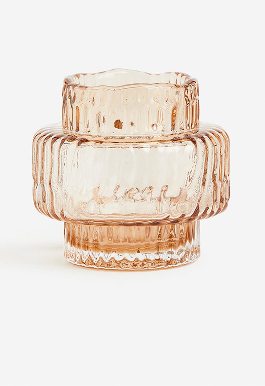 H&M - Small glass vase - beige
