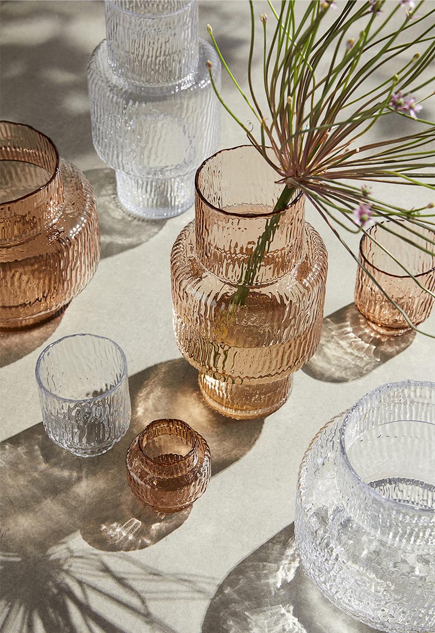 H&M - Small glass vase - beige