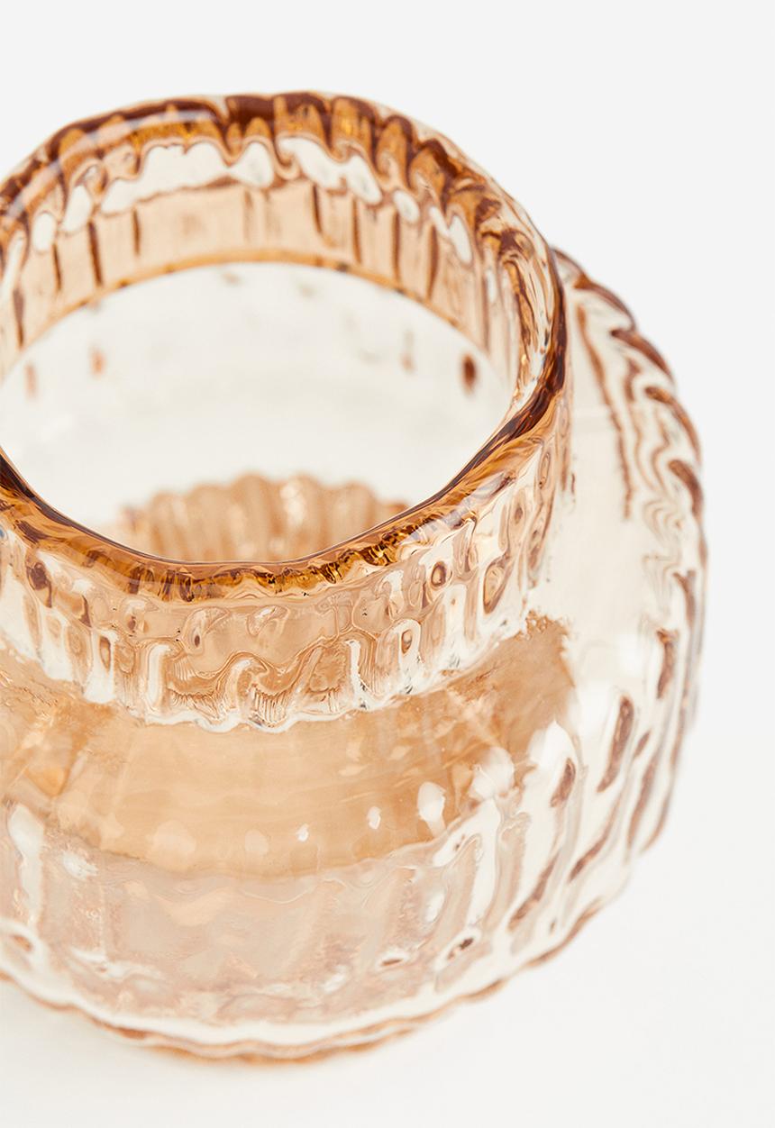 H&M - Small glass vase - beige