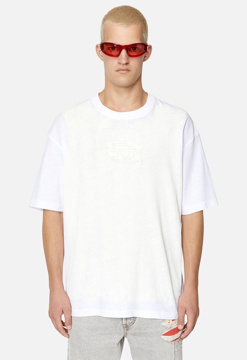 Diesel  - T-wash-e1 T-shirt - white 