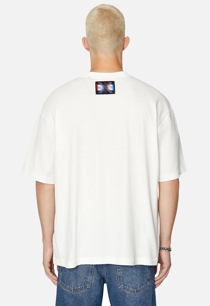 Diesel  - T-wash-e2 T-shirt - white 