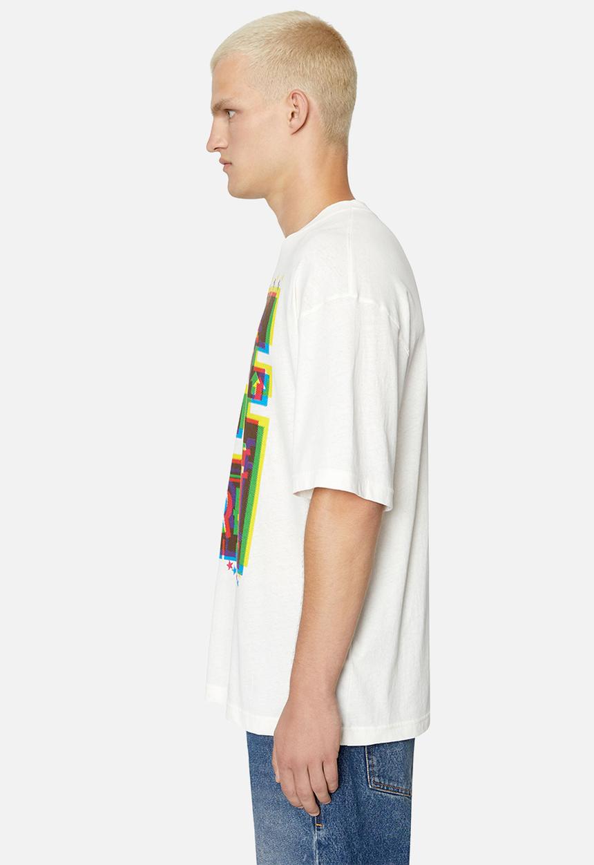 Diesel  - T-wash-e2 T-shirt - white 