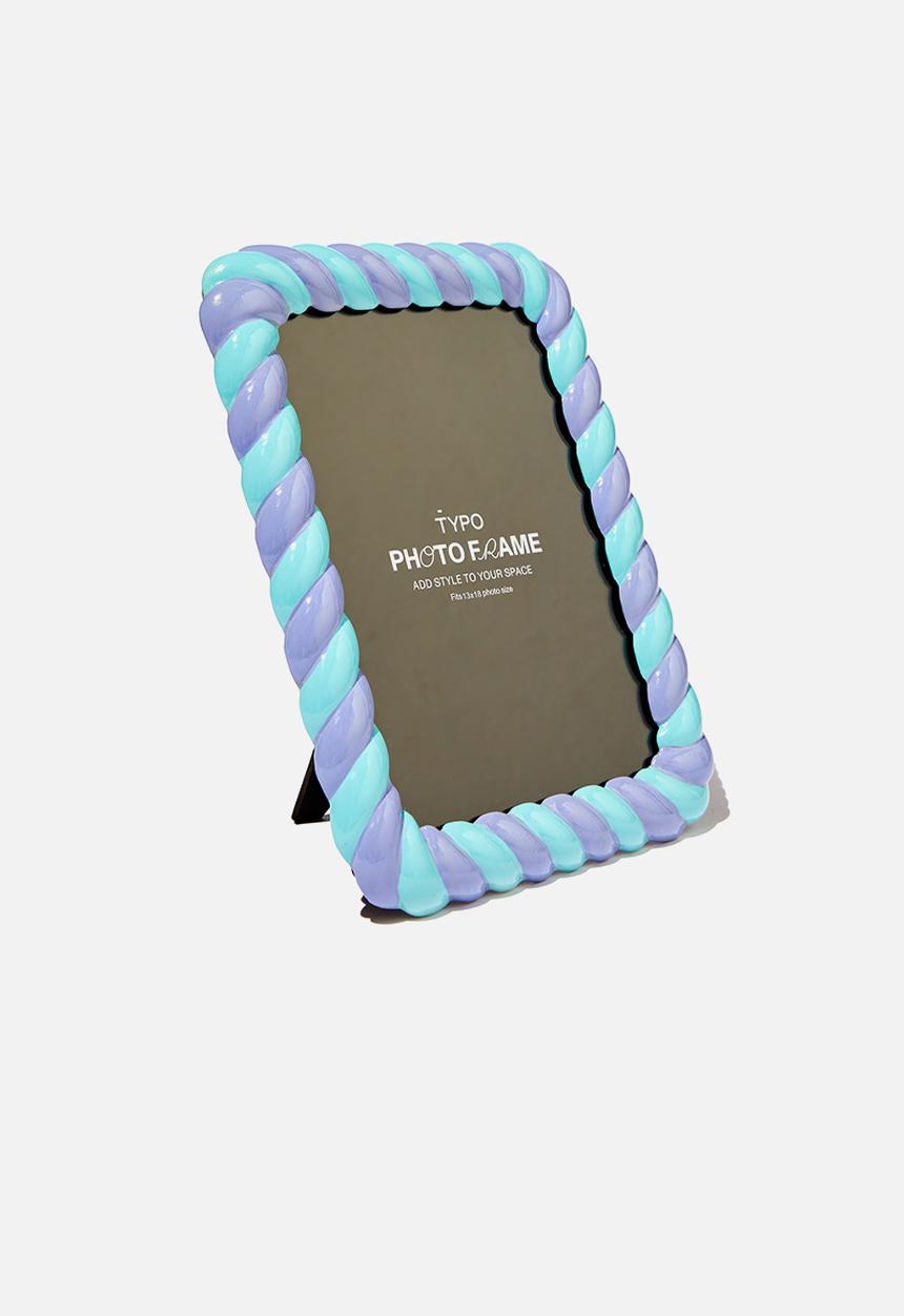 Typo - In A Twist Photo Frame - Minty Skies