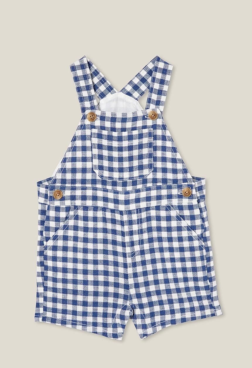 Cotton On - Eddy shortall - petty blue/vanilla benny gingham