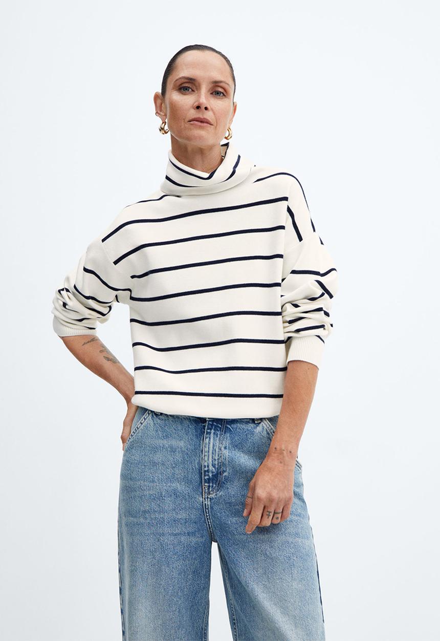 MANGO - Sweater estribor - midnight navy