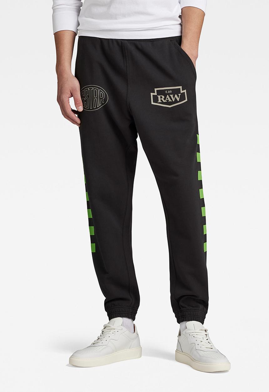 G-STAR - Moto graphic sweat pants - dk black