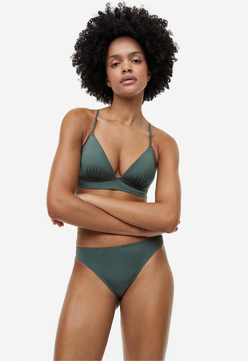 H&M - Push-up bikini top - green