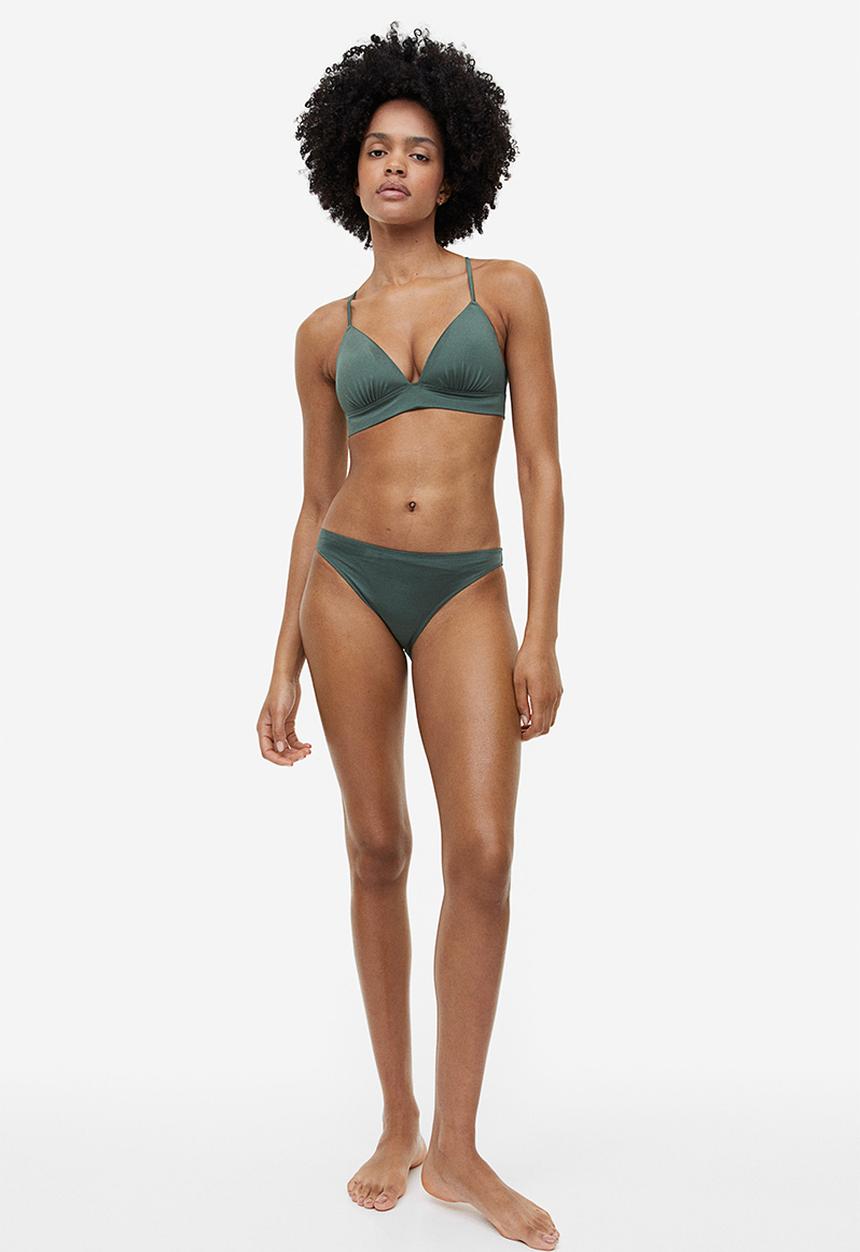 H&M - Push-up bikini top - green