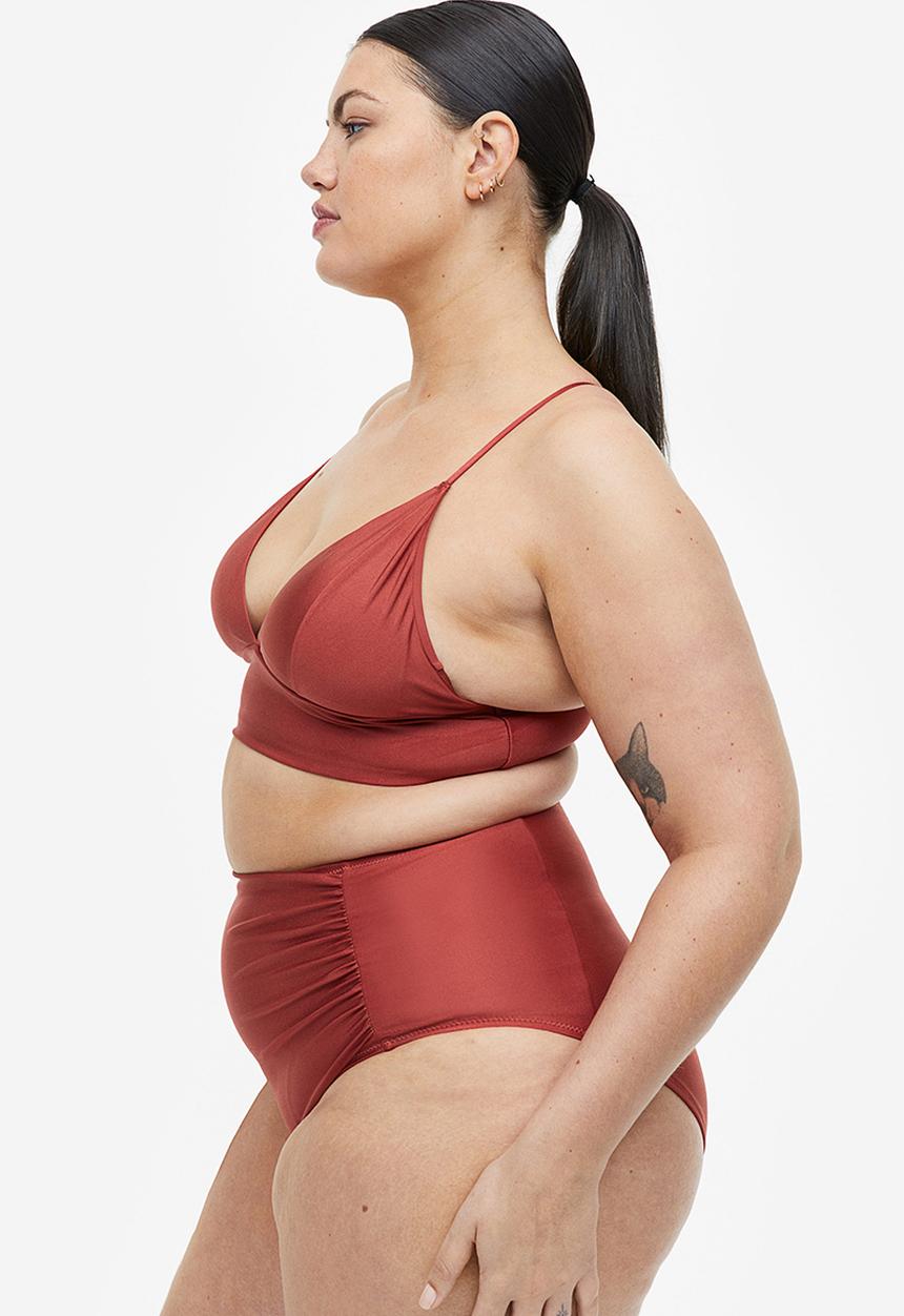 H&M - Padded bikini top - red