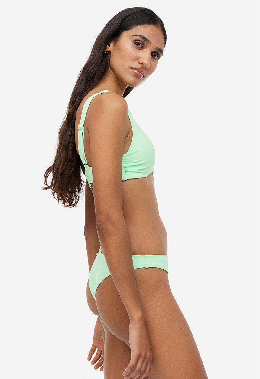 H&M - Push-up bikini top - green