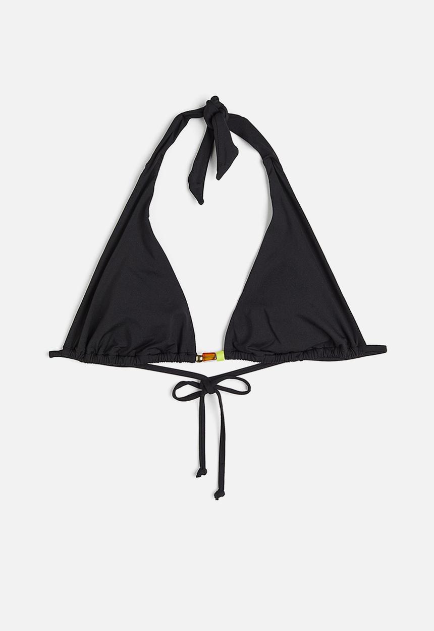 H&M - Padded triangle bikini top - black