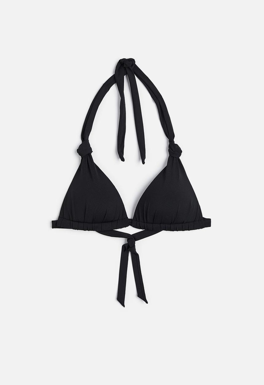 H&M - Push-up triangle bikini top - black