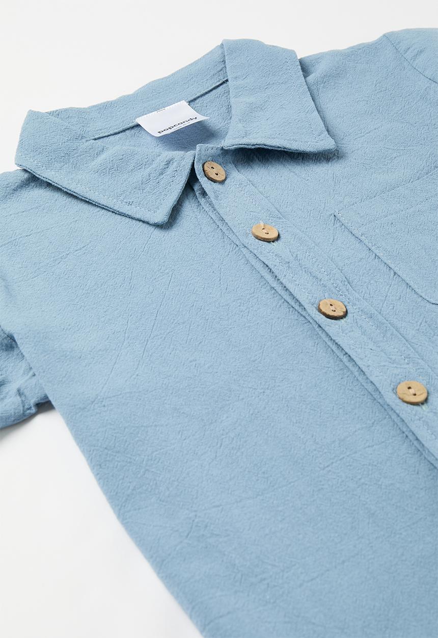 Pop Candy - Shirt & short set - stonewash