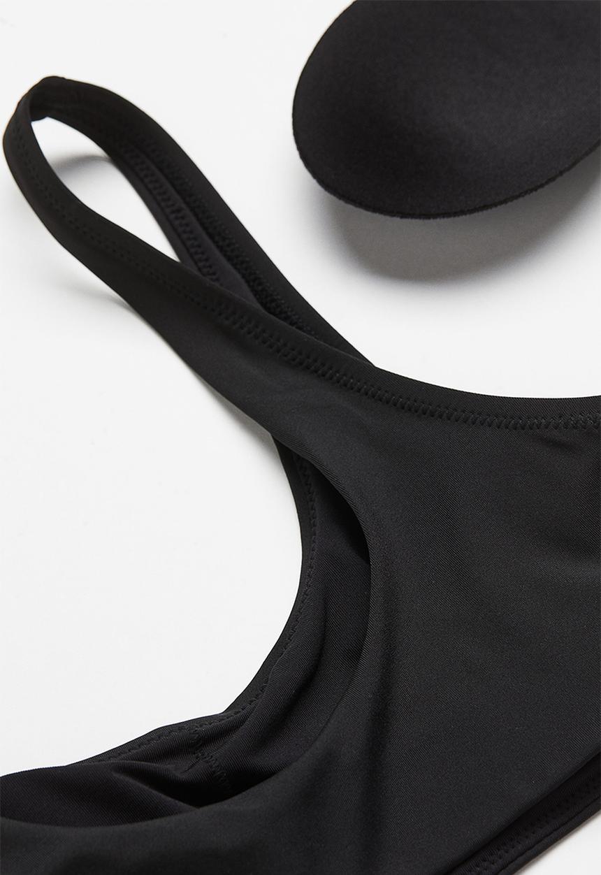 H&M - Padded bikini top - black