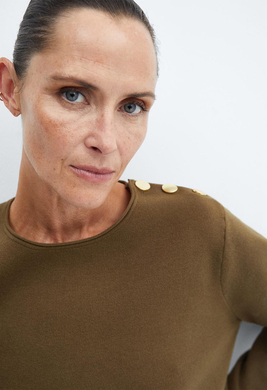 MANGO - Sweater babor - beige/khaki