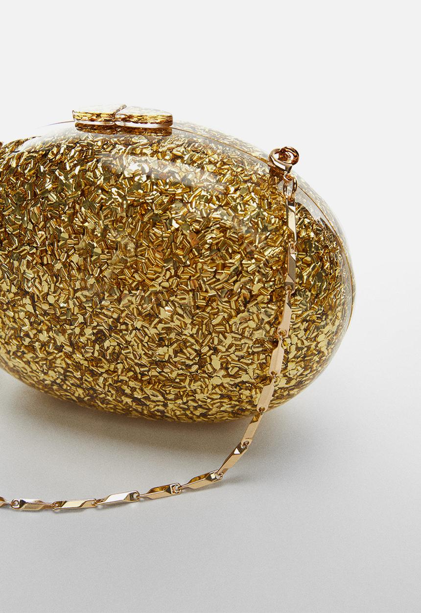 MANGO - Bag amelia - gold