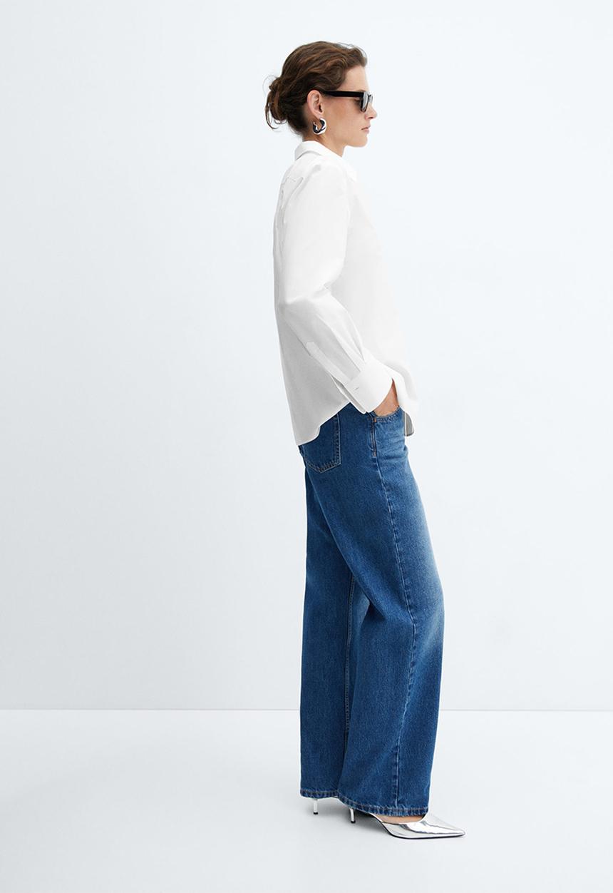 MANGO - Shirt regu - natural