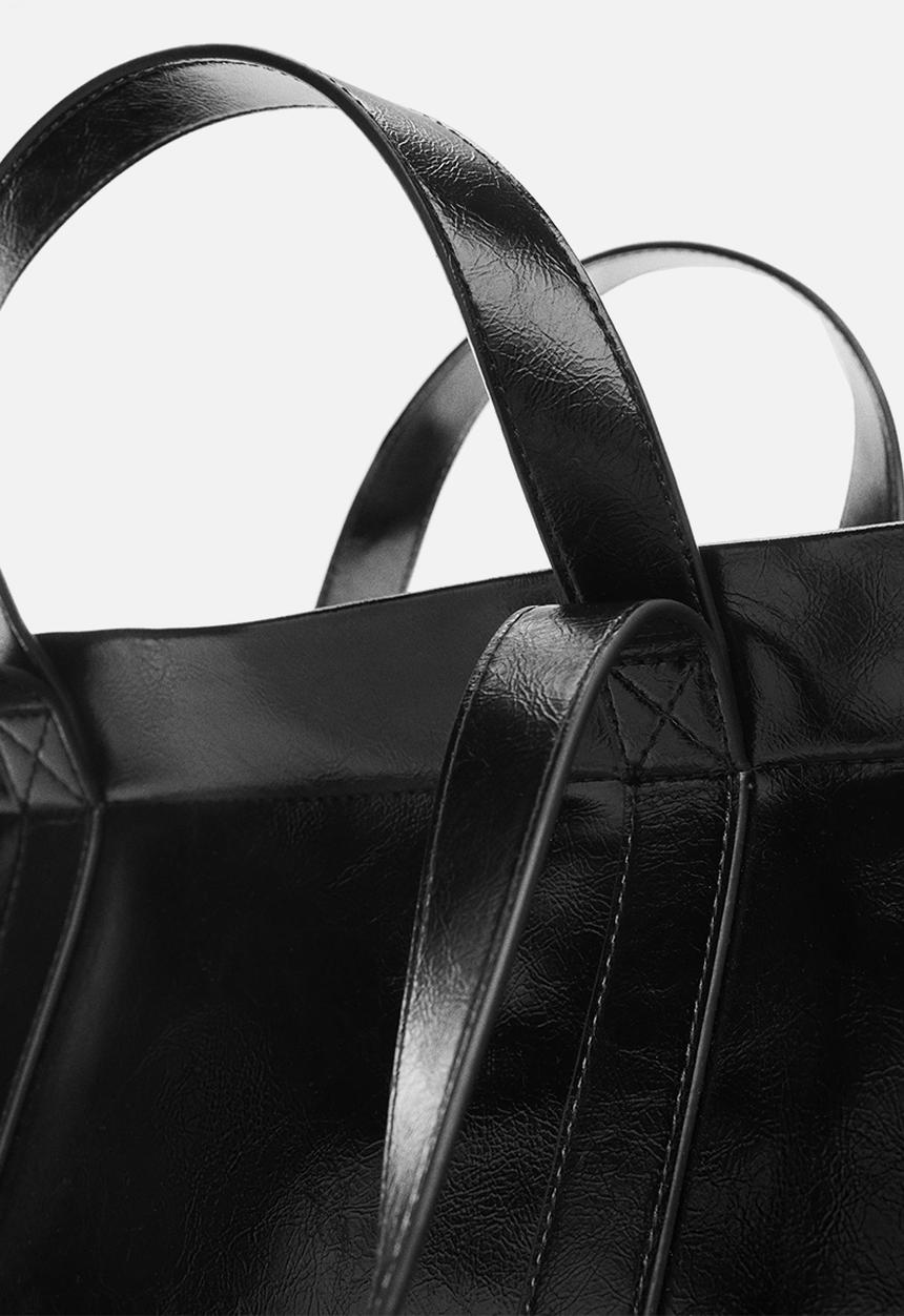MANGO - Bag piscis - black